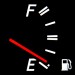 Empty fuel gauge